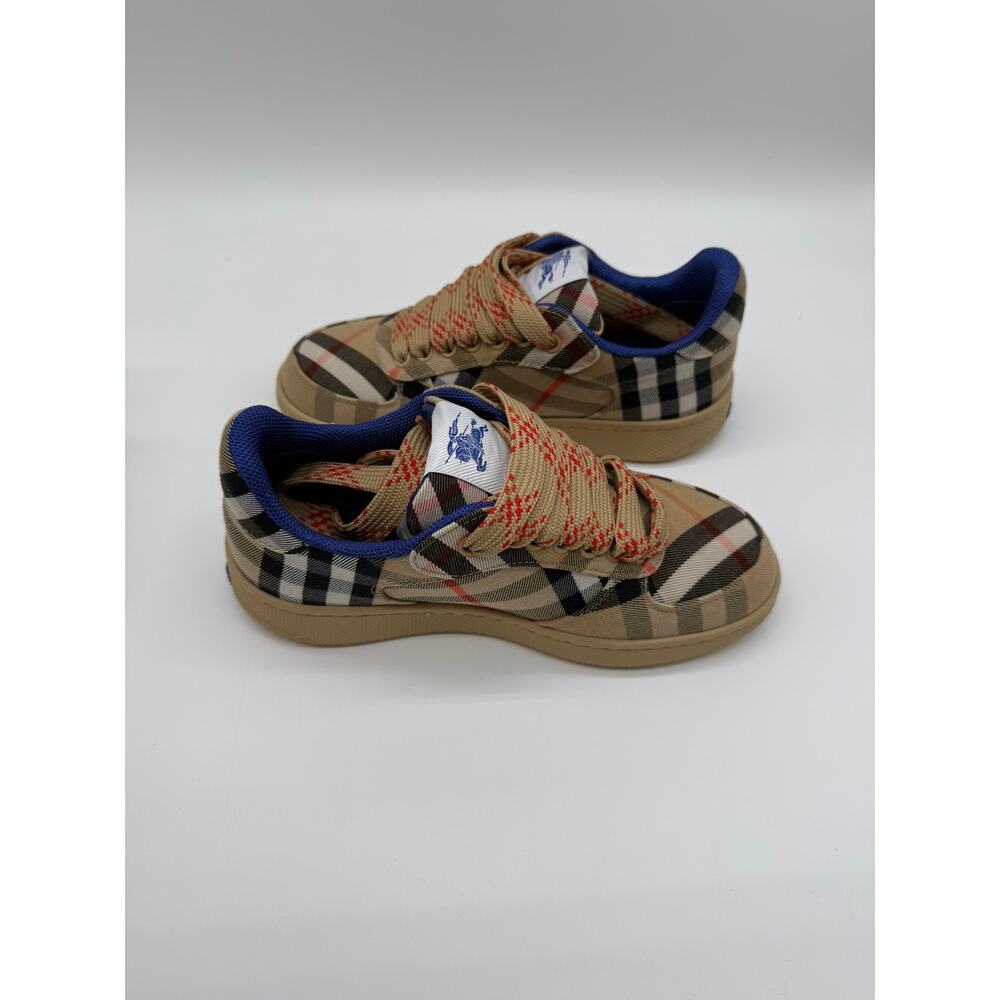 Burberry Terrace Check Cotton Low-Top Sneakers SZ:35.5 - Picture 5 of 12